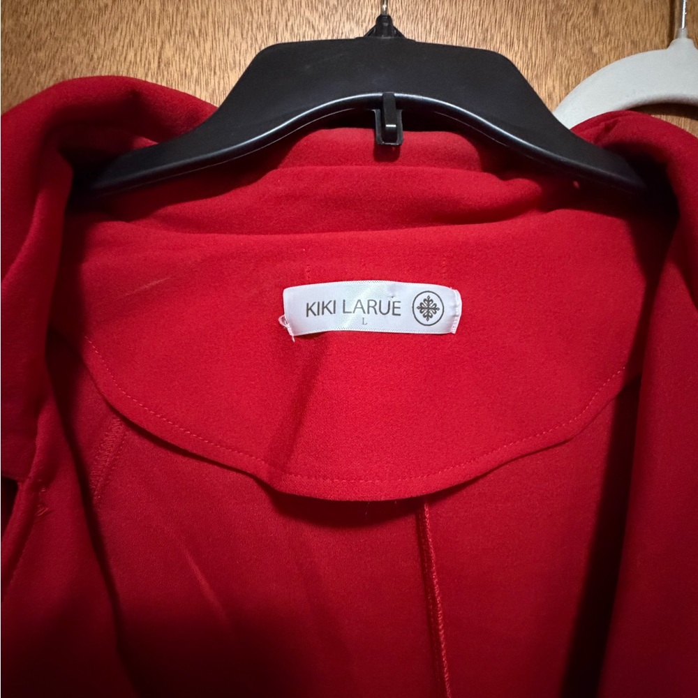 Red Trench Coat - Picture 3 of 5